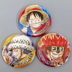 ワンピース初期 ルフィ、ナミ、サンジ、チョッパー缶バッジ 4個セット