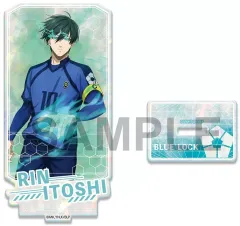 【中古】アクリルスタンド・アクリルパネル デザイン04(糸師凛/B) ホログラムアクリルスタンド 「ブルーロック」