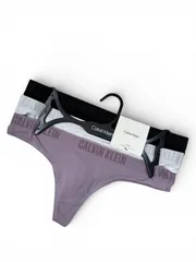 【新品・正規品】Calvin Klein レディース Tバック 3枚セット QP2000R ハンガー付 USAモデル