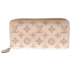 LOUIS VUITTON (ルイヴィトン) マヒナ モノグラムロゴ ジップ ウォレット 長財布 ピンク M61868