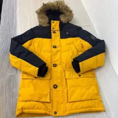 B329-1356779 未使用品 トミーヒルフィガー 中綿 ジャケット フード付き メンズ イエロー US/S JP/M