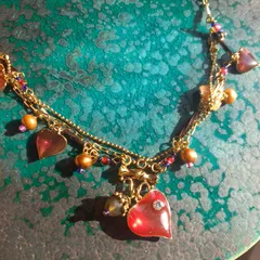 ヴィンテージ　ハートのネックレス