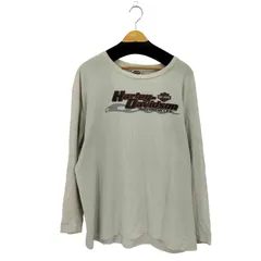 ハーレーダビッドソン HARLEY-DAVIDSON フロントプリント クルーネック ロングスリーブ Tシャツ  メンズ  2XL
