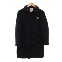 ダントン DANTON ウールモッサコート 36 紺 ネイビー 長袖 ダブルブレスト ラウンドカラー JD-8531 /NU ■GY06