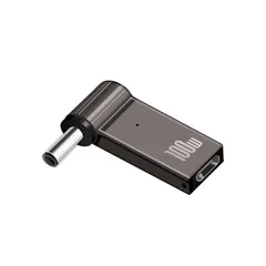 100 W USB-C入力DC（外径4.5mm/内径3.0mm）DELL専用ノートパソコンPD充電変換アダプタ転送 高耐久 DC→TYPE-C変換アダプタータ転送 Type-C(メス）→ (オス)
