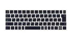 Surface Pro 4，5，6，7 キー補修シール シール フルセット 剥げたキー補修 時短グッズ 日本製 (ブラック) サーフェス純正キーボード用 1725用