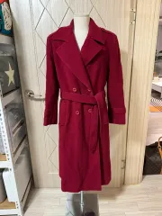 海外 ヴィンテージ ロング コート 2着 (ブラック、ワイン)