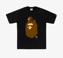 新品) アベイシングエイプ マイロ オン BIG APE Tシャツ ブラック XXL