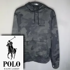 POLO RALPH LAUREN (ポロラルフローレン) / メンズ105 / カモフラ裏起毛スウェット ラウンド フード付きTシャツ / ヴィンテージ158