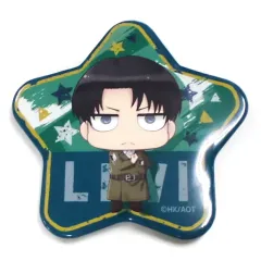 【中古】バッジ・ピンズ(キャラクター) リヴァイ 「進撃の巨人 トレーディング星型缶バッジ」