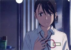 [중고] 클리어 파일 이와토 스즈아 A4 클리어 파일 [참새의 문 닫기] 로손 엔터테인먼트 & 코믹스 웨이브 필름 스토어 한정