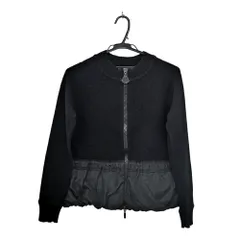 【名東】モンクレール MAGLIONE TRICOT ALLA COREANA ウール ダウン Mサイズ ブラック 黒 アウター レディース 女 アパレル 服のサムネイル