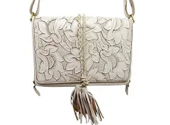 □【未使用】グレースコンチネンタル GRACE CONTINENTAL 約4万円で購入 ウォレットショルダーバッグ  カービングトライブス Carving Tribes / Jimena（ヒメナ）アイボリー 白 ■号L29827YER-260222-2.5K