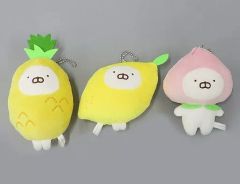 [중고] 잡화 전 3 종 세트 과일 마루 미니 봉제 장난감 [이치 반 쿠지 우사 마루 ~USAMARU mart 과일 페어 ~] C 상