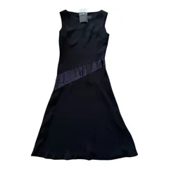  【訳あり新品】COMME CA コムサ フレアワンピース ブラック フォーマル 日本製 レディース サイズ9【Z1806】