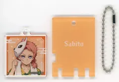 【中古】キーホルダー 錆兎 「鬼滅の刃×極楽湯・RAKU SPA 第四弾 ととのえ!みんなで極楽な休日 銭湯錠風キーホルダー」