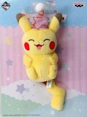 [중고] 키홀더 마스코트 (캐릭터) 피카츄 마스코트 [이치 반 쿠지 Pikachu and Friends ~ 겨우 타임 ~] G상