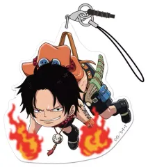 【中古】ストラップ(キャラクター) ポートガス・D・エース アクリルつままれストラップ 「ワンピース」