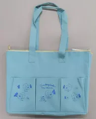 【中古】雑貨 ブルー ポケット付きバッグ 「すみっコぐらし」