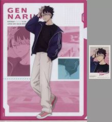 [중고] 상품 세트 나루카이 현 (사복) A4 클리어 파일 & 스티커 세트 [이치 반 쿠지 괴수 8 호 3 탄] G상