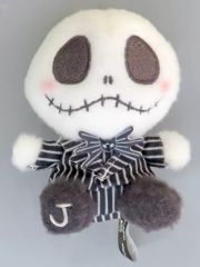 [중고] 봉제인형 마스코트 봉제인형 배지 잭 스켈링턴 밀키 보아 마스코트 [팀버튼의 나이트메어 비포어 크리스마스]