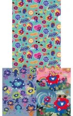 【中古】クリアファイル 集合(フラワー) A4クリアファイル 「EXPO 2025 大阪・関西万博 ミャクミャク×サンリオキャラクターズ」