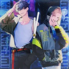 【中古】置き時計・壁掛け時計 鏡キズナ＆御堂眞矢 アクリル時計 「彼に依頼してはいけません」 雪広うたこ10周年原画展～PRISM～グッズ