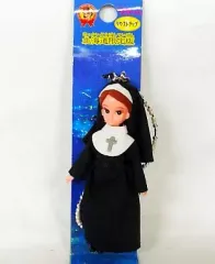 【中古】ストラップ(キャラクター) シスターリカちゃん(黒) ストラップ 北海道限定版