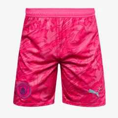【送料無料・匿名配送】PUMA プーマ マンチェスター・シティ 25/26 GK ホーム ショートパンツ 短パン 桃（フルロピンク）水（アクアティック）練習着 新品 正規品 並行輸入 日本未発売
