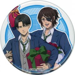 [Used] Badges and Pins Levi Ackerman&Hange Zoë"Attack Titan The Final Season POP UP SHOP Original Illustration Can Badge Collection (School Uniform Ver.)