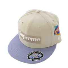 シュプリーム SUPREME 23AW Championships Box Logo New Era ボックスロゴ ベースボールキャップ 野球帽 58.7cm ベージュ /KH