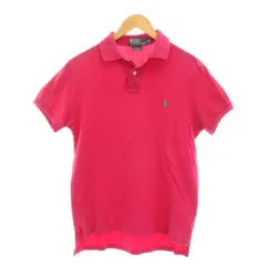 ポロ バイ ラルフローレン Polo by Ralph Lauren CUSTOM FIT ポロシャツ S ピンク 半袖 ロゴ刺繍 /YM