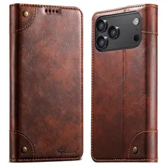 【新品】 JCGOOD iPhone 17 Pro Max ケース 手帳型 カード収納 いphone 17 ProMax 手帳 ケース 財布型 アイフォン 17 プロマックス カバー カード入れ スタンド機能 マグネット式 本革 レザー スマホケース 軽量 薄