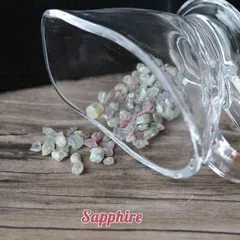 宝石質 サファイア さざれ 石 マルチカラー 10g 浄化 インテリア パワーストーン 天然石  プレゼント オルゴナイト クラッシュストーン ネイル 複数購入 割引クーポン 9月 誕生石  青緑 赤 pasmii