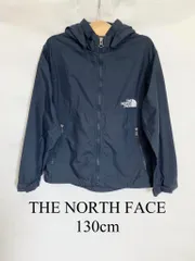 ★THE NORTH FACE　ザノースフェイス　コンパクトジャケット　130cm　男女共用　ネイビー　フード付き　ブランド　アウトドア　子供服　ボーイズ　ガールズ　送料込み　3407777