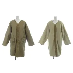 アルファインダストリーズ ALPHA INDUSTRIES W BOA LINER REVERSIBLE コート S ベージュ Vネック 長袖 /AB ■OS