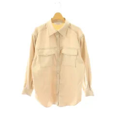 アーバンリサーチ サニーレーベル URBAN RESEARCH Sonny Label ポケット シャツ ウールライクオーバーシャツ  長袖 F ベージュ /HK ■OS
