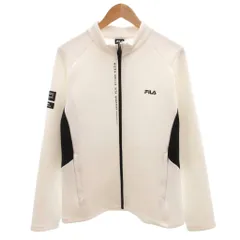 フィラ FILA ジャケット ジャージ XL 白 ホワイト 長袖 スタンドカラー 切り替え /KR ■GY06