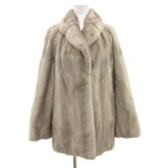 リアルファー サファイアミンク 本毛皮 リアルファーコート MINK