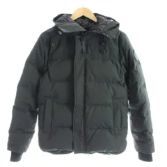 カナダグース CANADA GOOSE MacMillan Parka Black Label マクミランパーカー ダウンジャケット ロゴ フーディ XS 黒 ブラック 3804MB /MW ■GY18