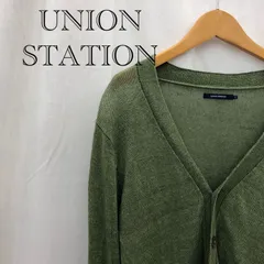 UNION STATION ユニオンステーション カーディガン 麻100％ 3 カーキ  メンズ ファッションのサムネイル