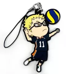 【中古】ストラップ(キャラクター) 6.月島蛍 「ハイキュー!! ラバーストラップコレクション 第1セット」