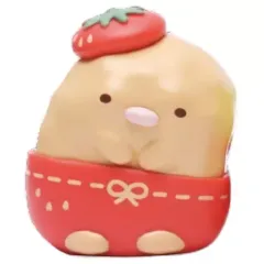 【中古】トレーディングフィギュア とんかつ 「すみっコぐらし 並べてかわいい!いちご帽子でおめかしマスコット」