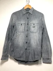 012022  DENIM&SUPPLY RALPH LAUREN 長袖 シャンブレー シャツ XS デニム ラルフローレン