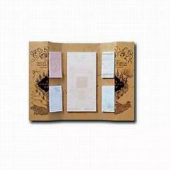 [중고] 노트 메모장 닌자의 지도 바람 디자인 메모 & 후센 세트 [이치 반 쿠지 컴팩트 해리 포터] E 상