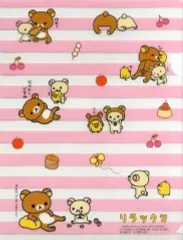 【中古】クリアファイル 集合(ボーダー/ピンク) クリアファイル 「リラックマ」すてきな奥さん 2005年1月号特別第1付録