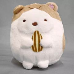 [중고] 잡화 시로쿠마 볼 체인 첨부 햄스터 봉제인형 [스미코구라시]