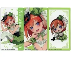 【中古】キャラカード 中野四葉 クリアカード3枚セット 「ひこくじ 映画 五等分の花嫁～masquerade party～」 I賞