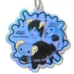【中古】キーホルダー 黒服の美少年×ルロロマニック 「伊藤潤二×サンリオキャラクターズ アクリルチャーム」