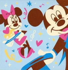 【中古】タオル・手ぬぐい(キャラクター) ミッキーマウス＆ミニーマウス パッケージ入りハンドタオル 「一番くじ ディズニー ガールズ プロジェクト」 C賞